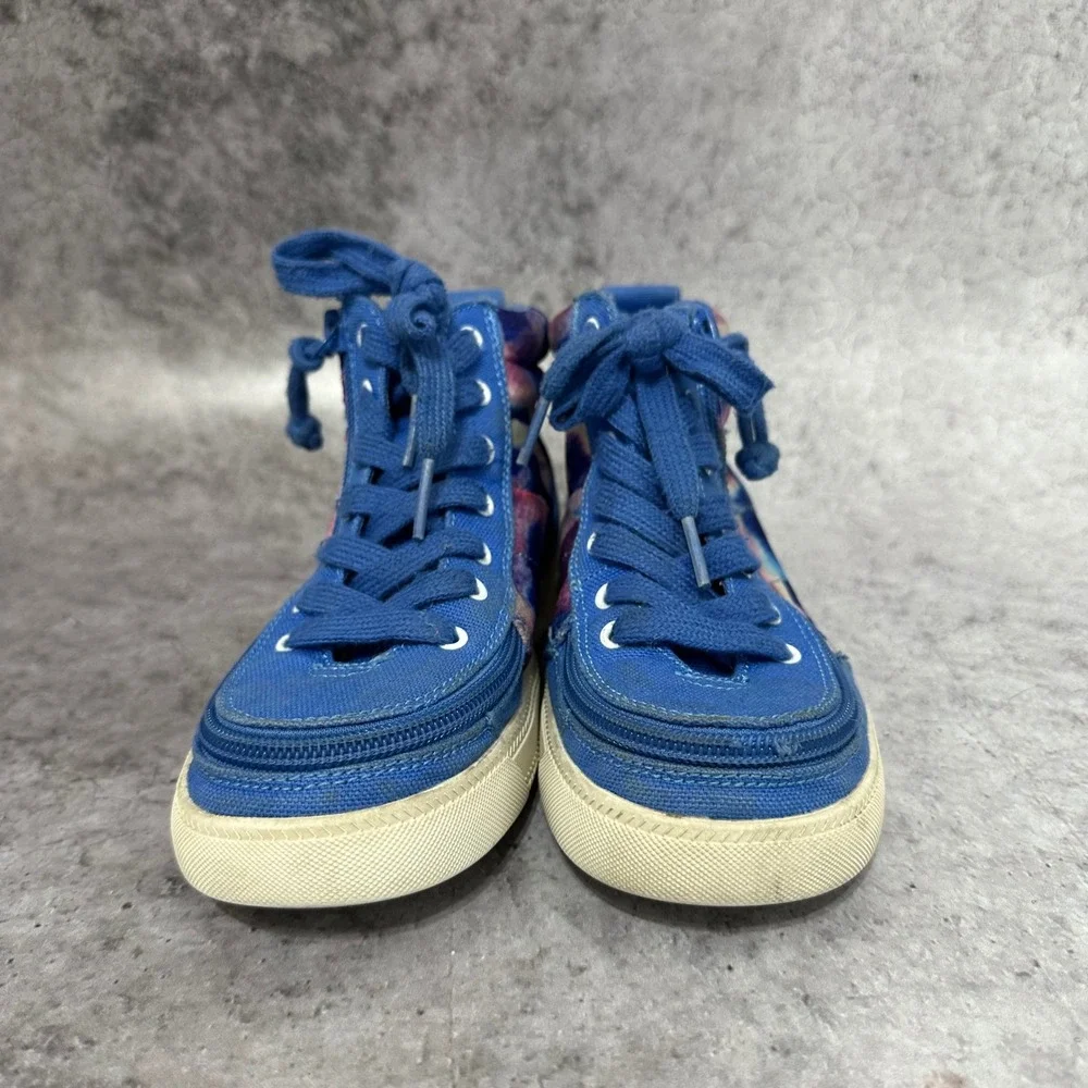 Billy Street High Kids 1M Blue Tie Dye Sneakers Wraparound Zipper BK25110-420